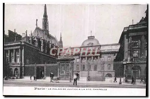 Paris Cartes postales Le palais de justice et la sainte Chapelle