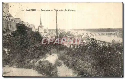 Saumur Cartes postales Panorama Vue prise du chateau