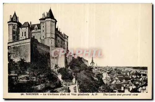 Saumur Cartes postales Le chateau et vue generale