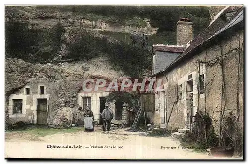 Chateau du Loir Ansichtskarte AK Maison dans le roc