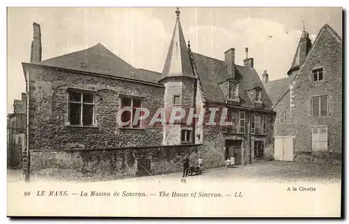 Le Mans Cartes postales La maison de Scarron