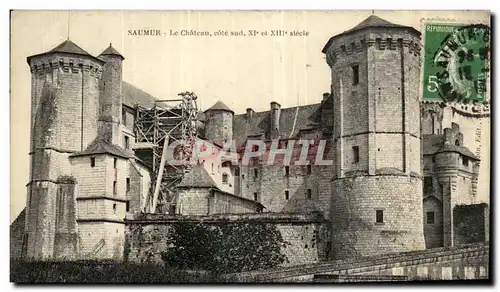 Saumur Cartes postales Chateau Cote Sud