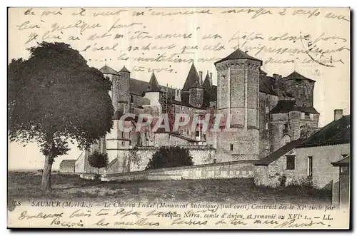 Saumur Ansichtskarte AK Chateau fort feodal