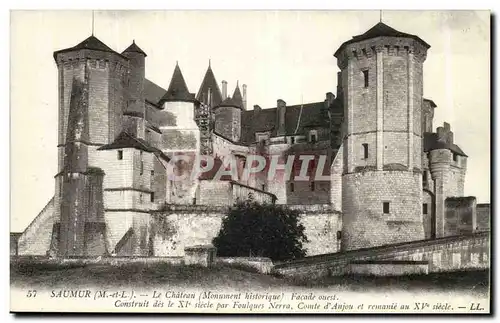 Saumur Ansichtskarte AK Chateau fort feodal