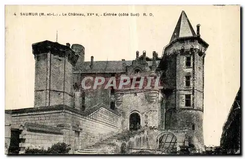 Saumur Cartes postales Le chateau Entree (cote Sud)