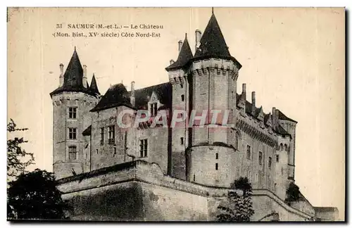 Saumur Cartes postales Le chateau fort