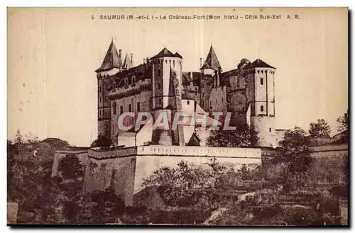 Saumur Cartes postales Le chateau fort