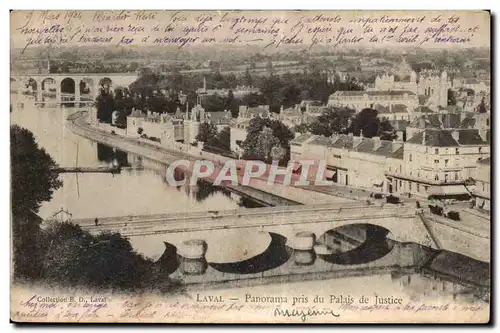 Laval Cartes postales PAnorama pris du palais de justice