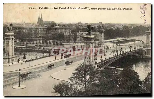 Paris-Le Pont Alexandre vue prise du Grand Palais -Cartes postales