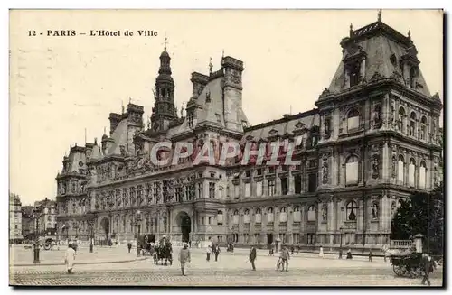 Paris- L&#39Hotel de Ville -Cartes postales