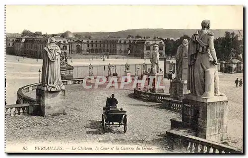 Versailles- Le Chateau la Cour et la Caserne du Genie- Ansichtskarte AK
