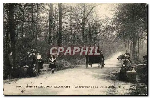 Bois de Meudon-Clamarts- Carrefour de la Patte d&#39Oie- Ansichtskarte AK