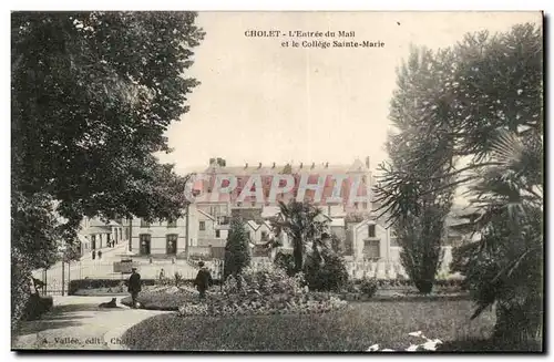 Cholet - L&#39Entree du Mail et le College Sainte-Marie -Cartes postales