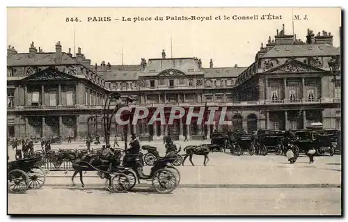 Paris- La Place du Palais-Royal et le Conseil d&#39Etat-Ansichtskarte AK