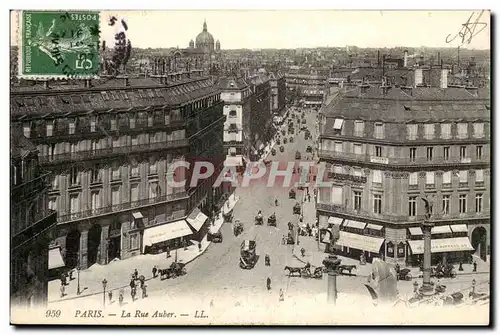 Paris- La Rue Auber -Ansichtskarte AK
