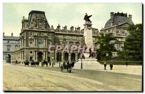 Paris Cartes postales le monument de Gambetta