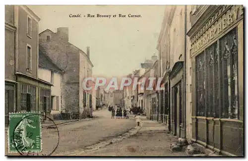 Cande Cartes postales Rue Brossay et rue CArnot