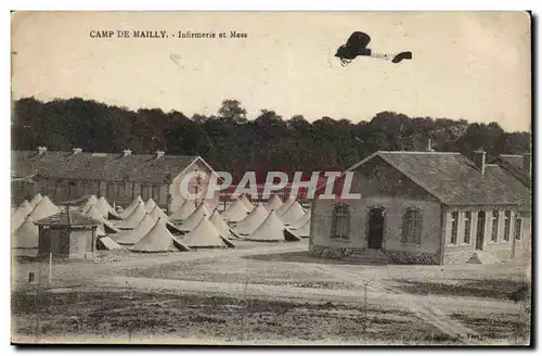 Cartes postales CAmp de Mailly Infirmerie et mess (avion)