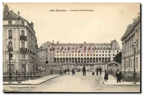 Rennes Cartes postales Caserne Saint Georges