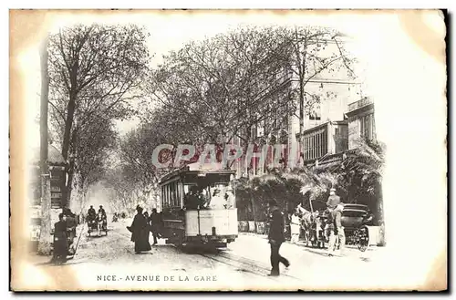 Nice Cartes postales Avenue de la gare (tramway)