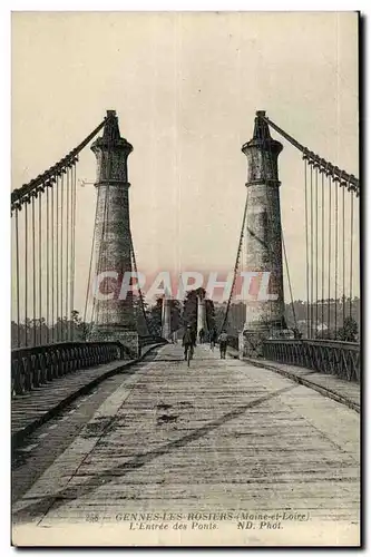 Ansichtskarte AK Gennes les Rosiers L&#39entree des ponts