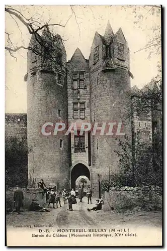 Cartes postales Montreuil Bellay Entree du chateau