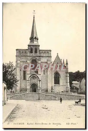Ansichtskarte AK Saumur Eglise Notre Dame de Nantilly