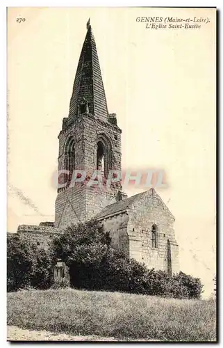 Cartes postales Gennes Eglise Saint Eusebe