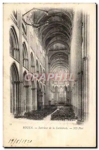 Rouen Ansichtskarte AK Interieur de la cathedrale