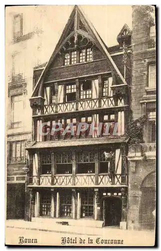 Rouen Ansichtskarte AK Hotel de la couronne