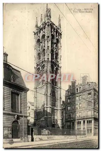 Rouen Cartes postales Tour Saint Andre