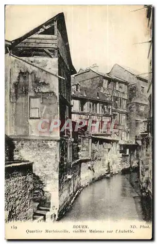 Rouen Ansichtskarte AK Quartier Martainville Vieilles maisons sur l&#39aubette
