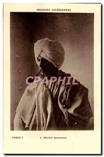 Cartes postales Missions salesiennes Hindou musulman Indes (india Inde)