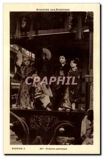 Cartes postales Missions salesiennes Nippon Japon Japan Theatre ambulant