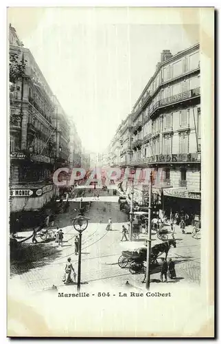 Marseille Cartes postales La rue colbert