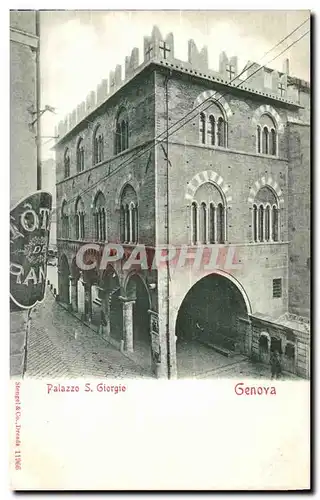 Italie Italie Ansichtskarte AK Genova Palazzo S Giorgio