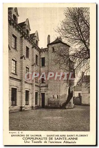 Saumur Ansichtskarte AK Saint Hilaire Saint Florent Communaute de Sainte Anne Une tourelle de l&#39ancienne abbat