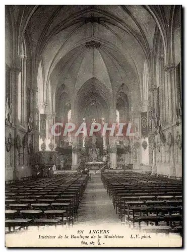 Angers Ansichtskarte AK Interieur de la Basilique de la Madeleine