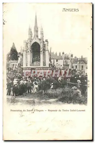Angers Ansichtskarte AK Procession du sacre d&#39Angers Reposoir du tertre Saint Laurent