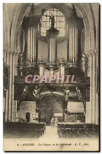 Angers Cartes postales Les orgues de la cathedrale