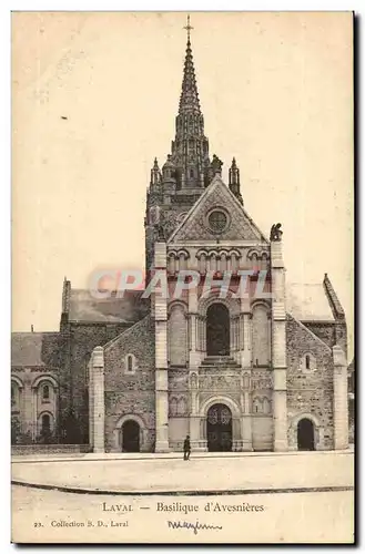 Cartes postales Laval Basilique d'Avesnieres