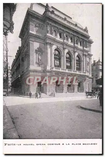 Paris Cartes postales Le nouvel opera comique et la place Boieldieu