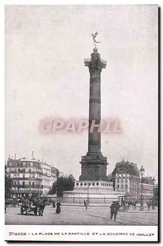 Paris Cartes postales Place de la Bastille et la colonne de Juillet