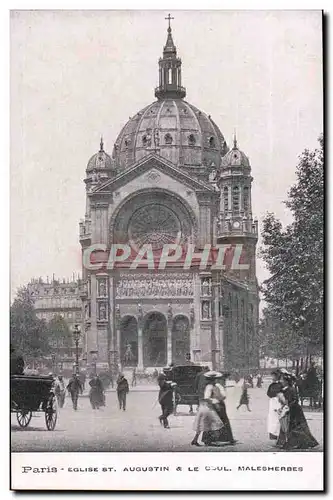 Paris Ansichtskarte AK Eglise Saint Augustin et le boulevard Malesherbes