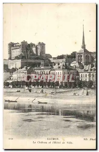 Saumur Cartes postales Le chateau et l&#39hotel de ville