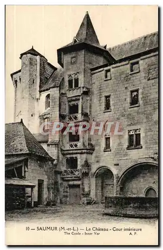 Saumur Ansichtskarte AK Le chateau cour interieure