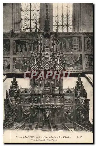 Angers Cartes postales La cathedrale La chaire