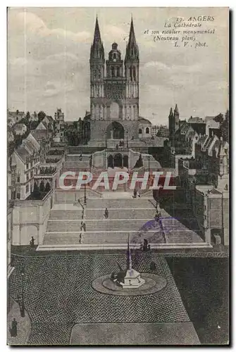 Angers Ansichtskarte AK La cathedrale et son escalier monumental (nouveau plan)