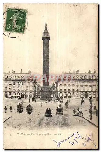 paris Cartes postales La place Vendome