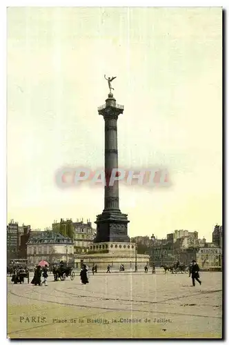 paris Cartes postales place de la Bastille la colonne de Juillet